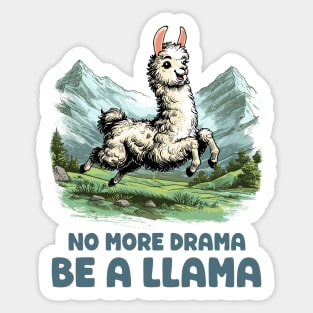 Drama Llama Sticker